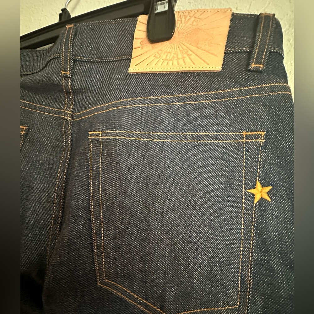 Brave Star Selvage True Straight Cone Mills Golden Handshake Made in USA 32 Jean